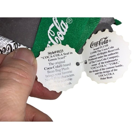 Coca-Cola Bean Bag Plush Animals— Walrus & Seal  vintage 1998 - Picture 5 of 10